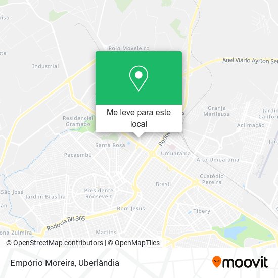 Empório Moreira mapa