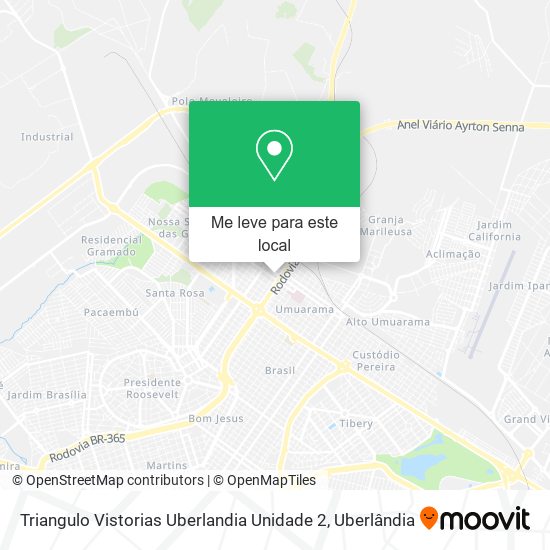 Triangulo Vistorias Uberlandia Unidade 2 mapa