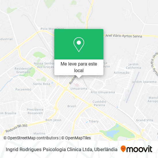 Ingrid Rodrigues Psicologia Clinica Ltda mapa