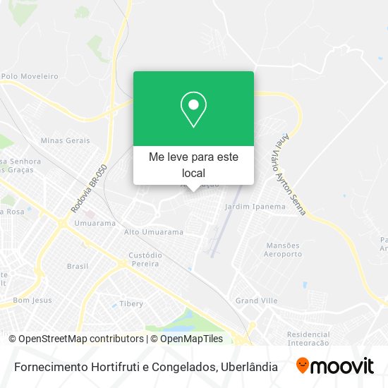 Fornecimento Hortifruti e Congelados mapa