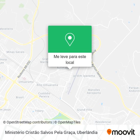 Ministério Cristão Salvos Pela Graça mapa