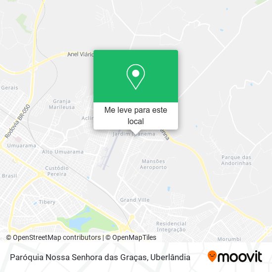 Paróquia Nossa Senhora das Graças mapa