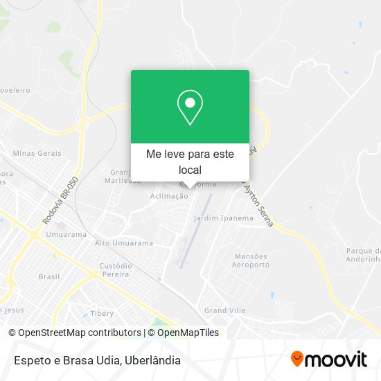 Espeto e Brasa Udia mapa