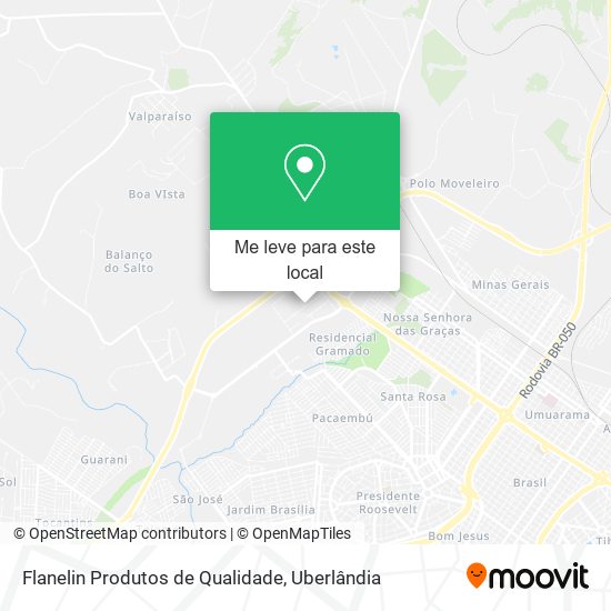 Flanelin Produtos de Qualidade mapa