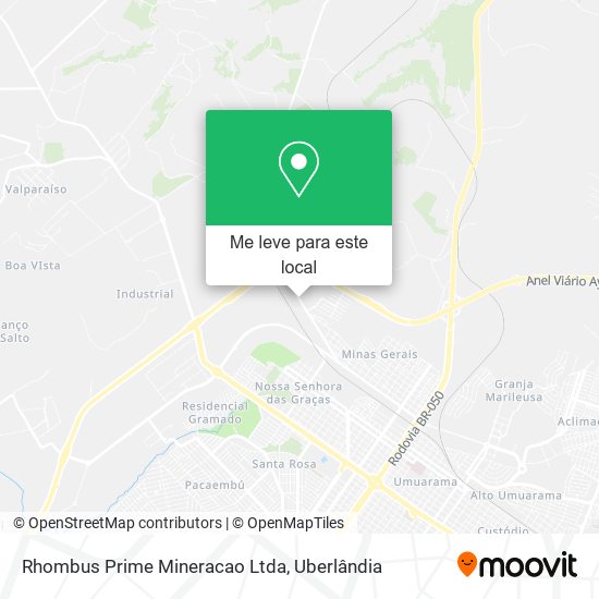 Rhombus Prime Mineracao Ltda mapa