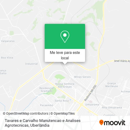 Tavares e Carvalho Manutencao e Analises Agrotecnicas mapa