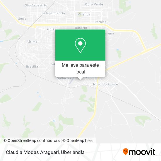 Claudia Modas Araguari mapa