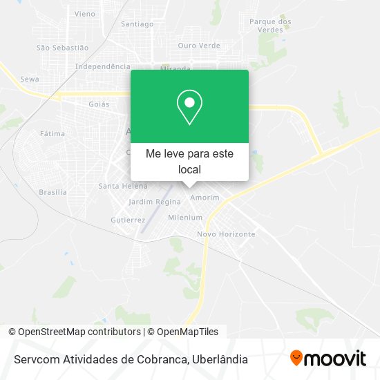 Servcom Atividades de Cobranca mapa