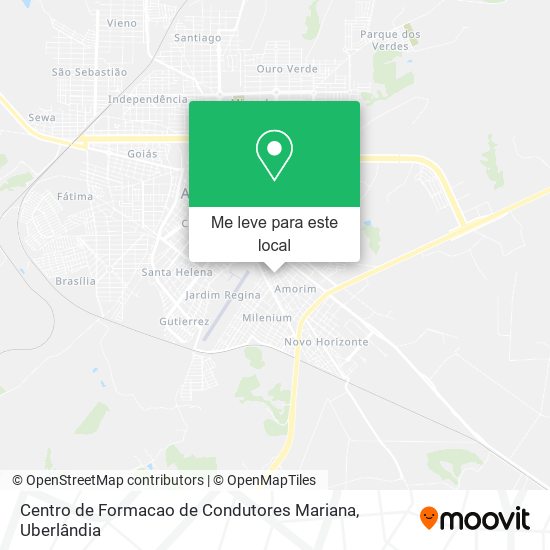 Centro de Formacao de Condutores Mariana mapa