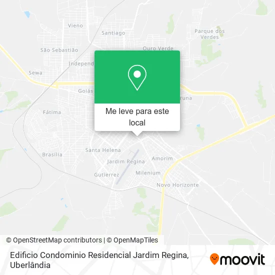 Edificio Condominio Residencial Jardim Regina mapa