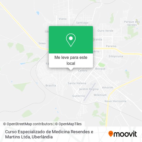 Curso Especializado de Medicina Resendes e Martins Ltda mapa