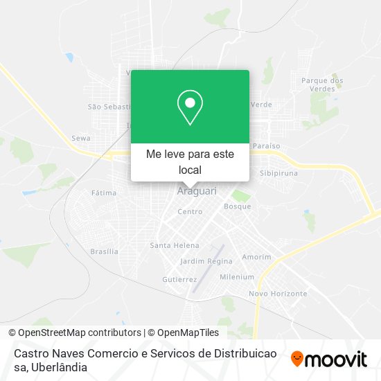 Castro Naves Comercio e Servicos de Distribuicao sa mapa