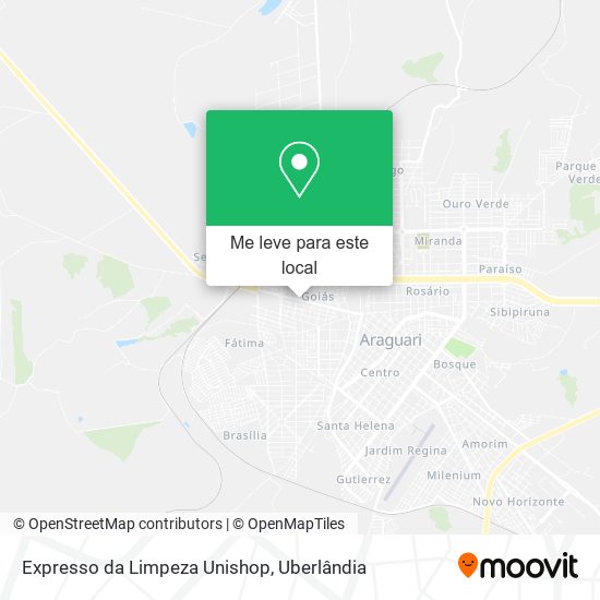 Expresso da Limpeza Unishop mapa