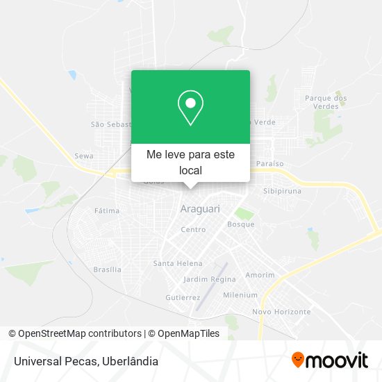 Universal Pecas mapa