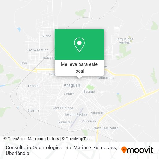 Consultório Odontológico Dra. Mariane Guimarães mapa