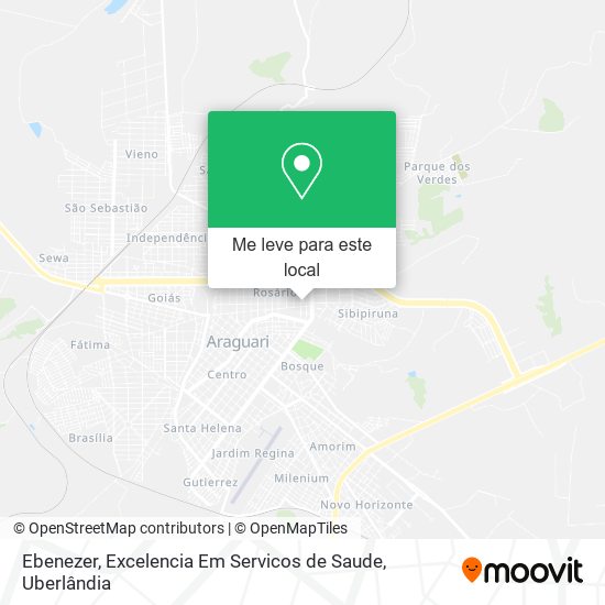 Ebenezer, Excelencia Em Servicos de Saude mapa