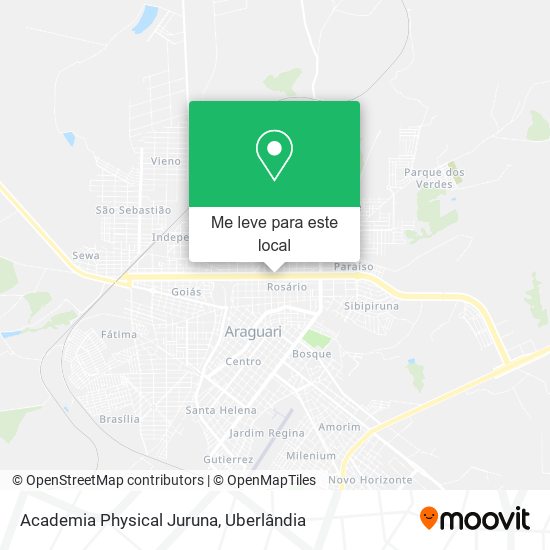 Academia Physical Juruna mapa