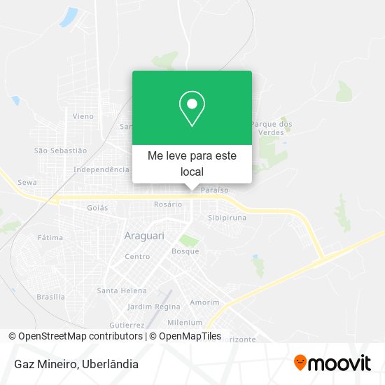 Gaz Mineiro mapa