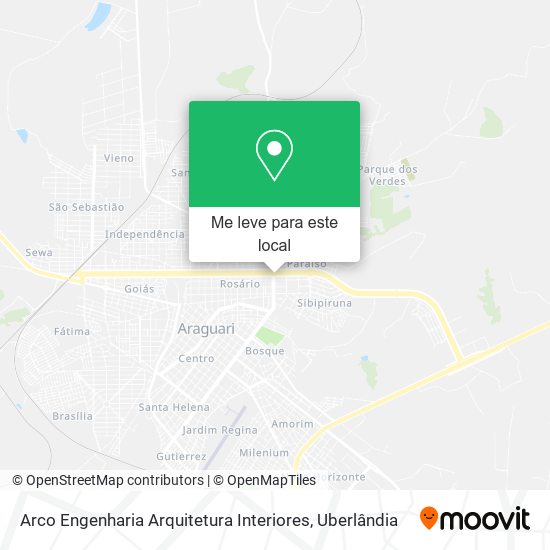 Arco Engenharia Arquitetura Interiores mapa