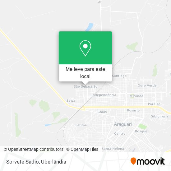 Sorvete Sadio mapa