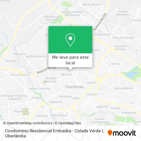 Condomínio Residencial Embaúba - Cidade Verde I mapa