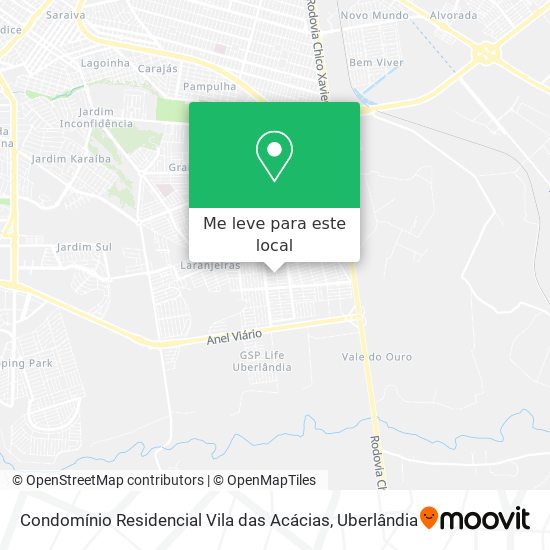 Condomínio Residencial Vila das Acácias mapa