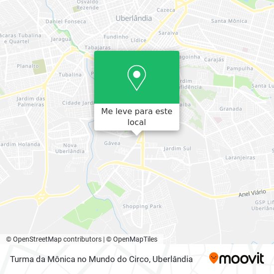 Turma da Mônica no Mundo do Circo mapa