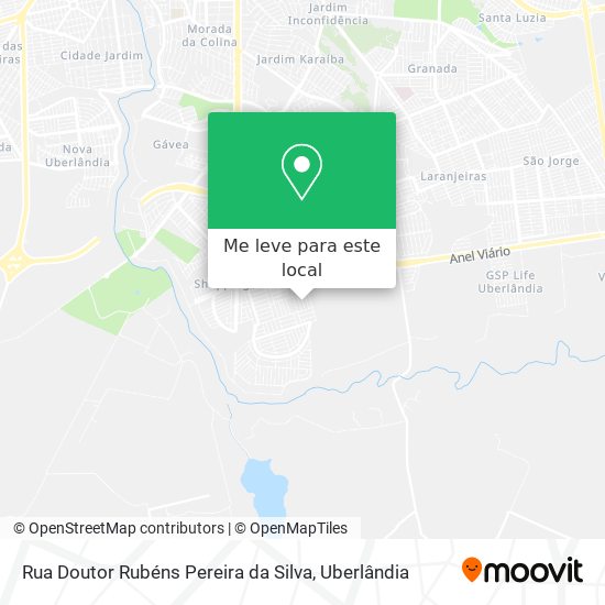Rua Doutor Rubéns Pereira da Silva mapa