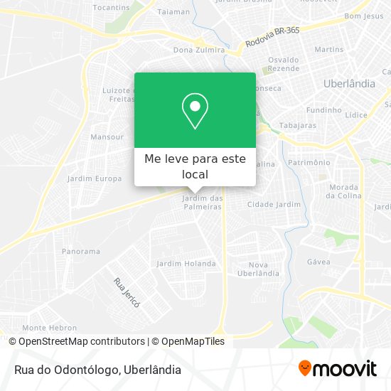 Rua do Odontólogo mapa