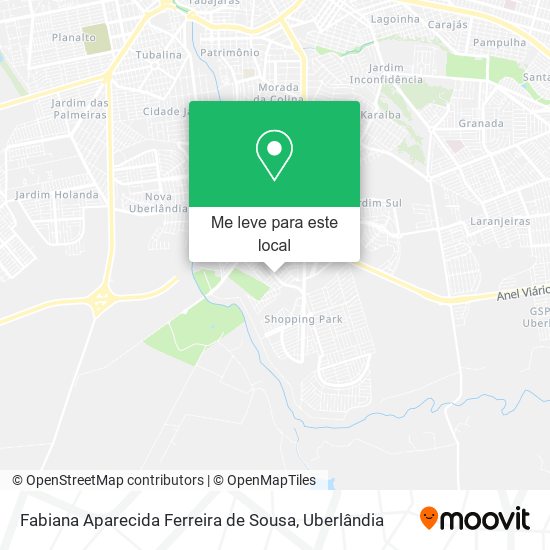 Fabiana Aparecida Ferreira de Sousa mapa