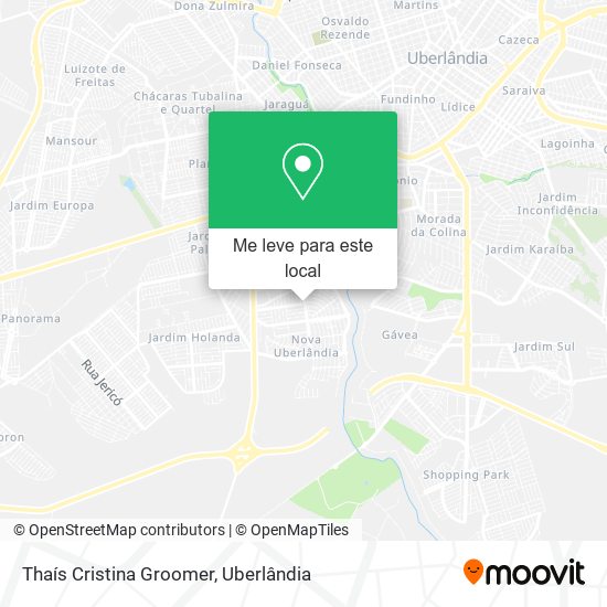 Thaís Cristina Groomer mapa