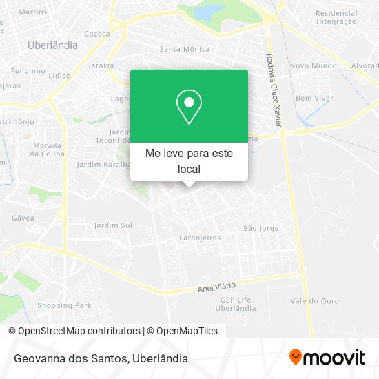 Geovanna dos Santos mapa