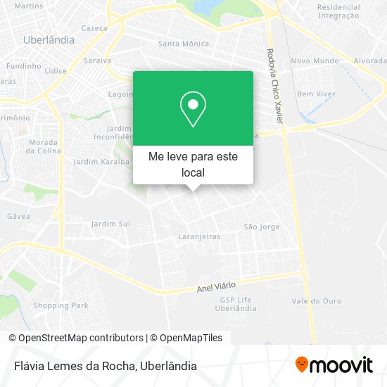 Flávia Lemes da Rocha mapa