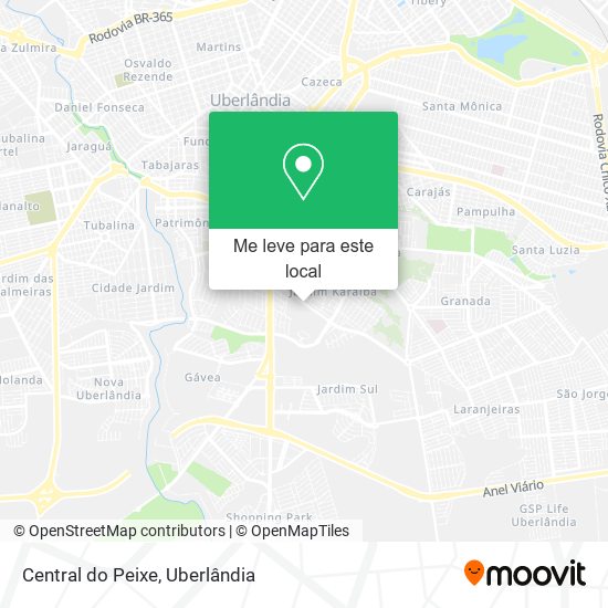 Central do Peixe mapa