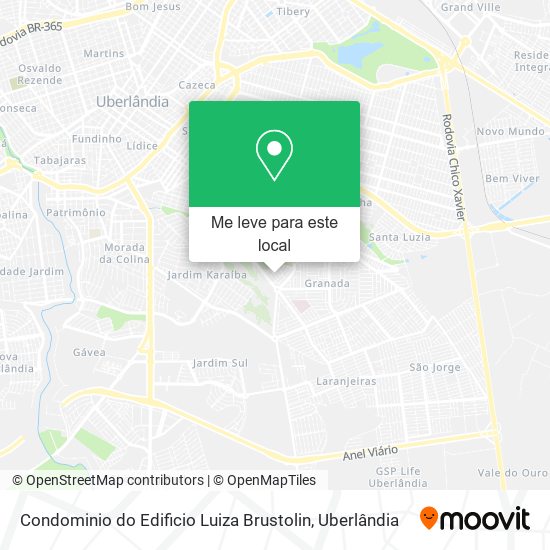 Condominio do Edificio Luiza Brustolin mapa