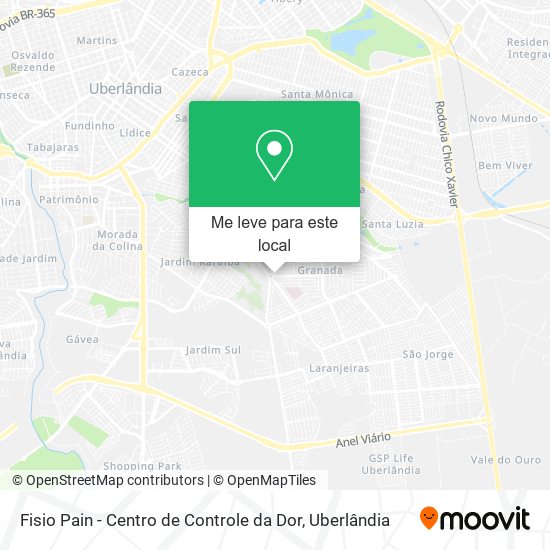 Fisio Pain - Centro de Controle da Dor mapa