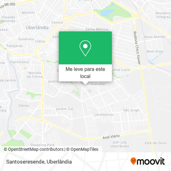Santoseresende mapa