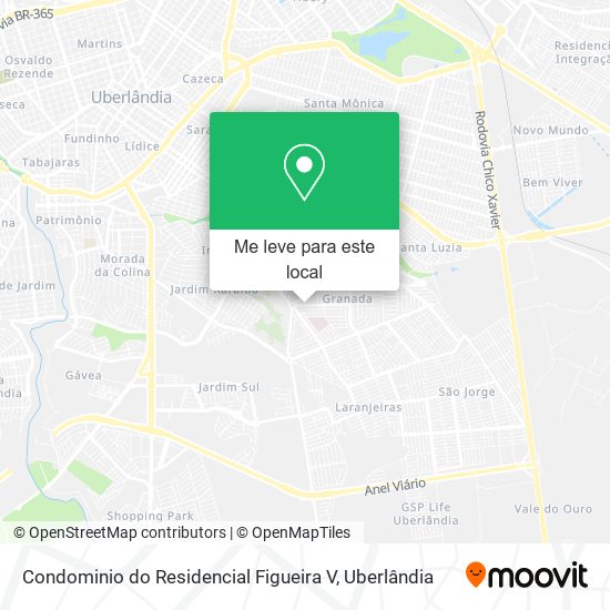 Condominio do Residencial Figueira V mapa