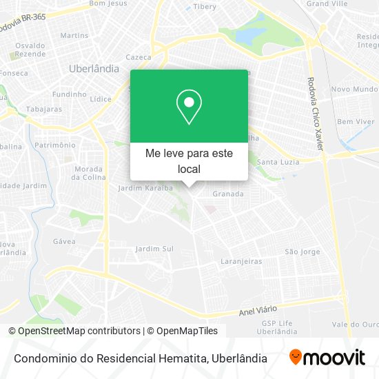 Condominio do Residencial Hematita mapa
