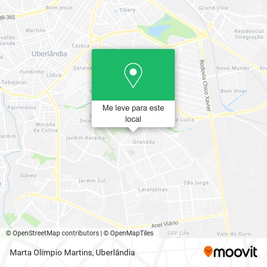 Marta Olímpio Martins mapa