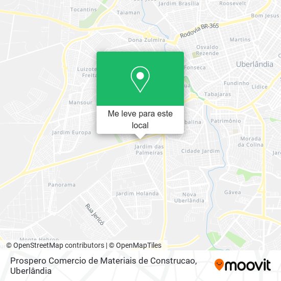 Prospero Comercio de Materiais de Construcao mapa