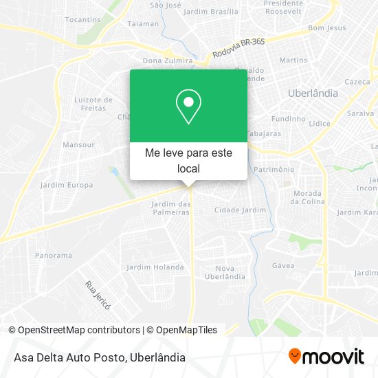 Asa Delta Auto Posto mapa