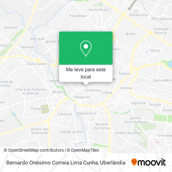 Bernardo Onésimo Correia Lima Cunha mapa