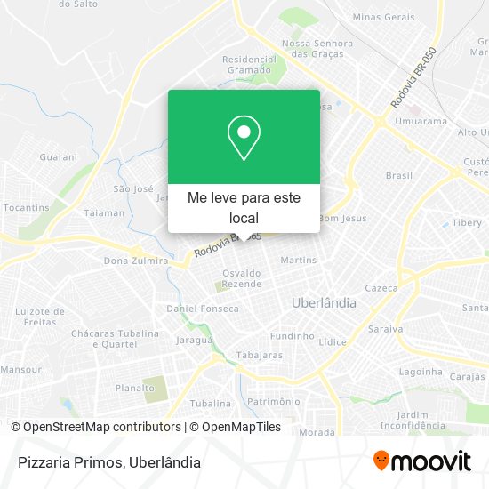 Pizzaria Primos mapa
