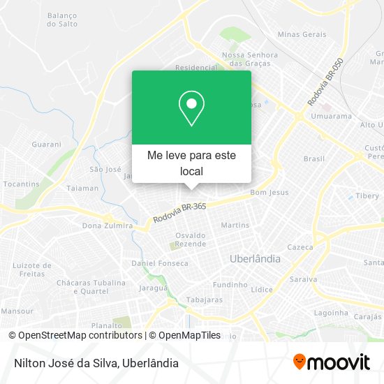 Nilton José da Silva mapa