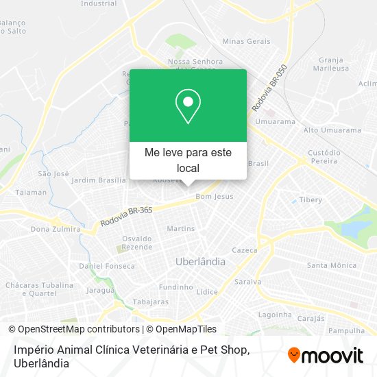 Império Animal Clínica Veterinária e Pet Shop mapa