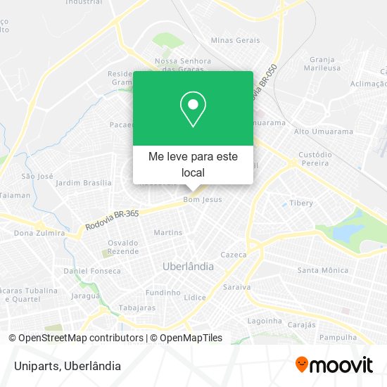 Uniparts mapa