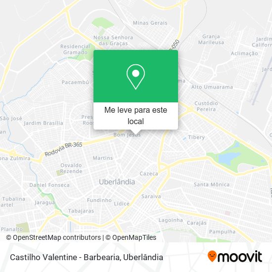 Castilho Valentine - Barbearia mapa