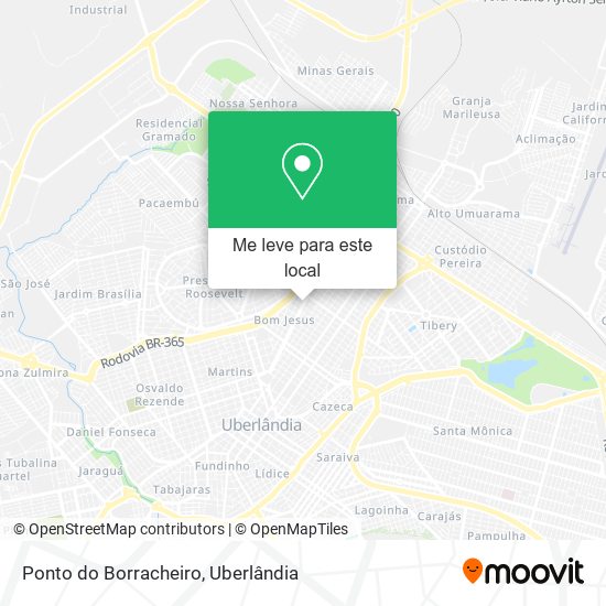 Ponto do Borracheiro mapa