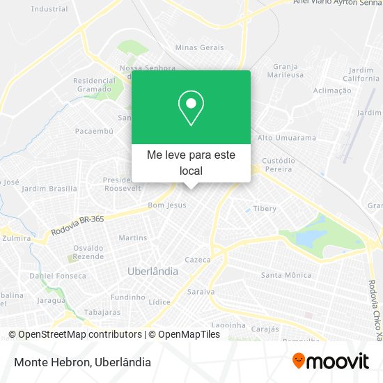 Monte Hebron mapa